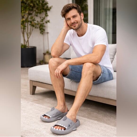 Other - Shark Slides Cloud Slippers Summer Novelty Open Toe Slide Sandals